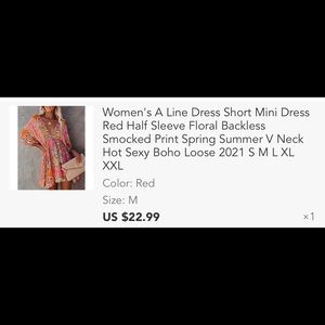 Pink 3/4 sleeve mini dress